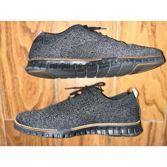 Cole Haan Men\'s ZEROGRAND Stitchlite Wingtip Oxford Shoes C27694 Black/Gray 8M main image 6
